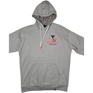 Under Armour Project Rock The Iron Paradise Pullover Hoodie Mens Medium Gray
